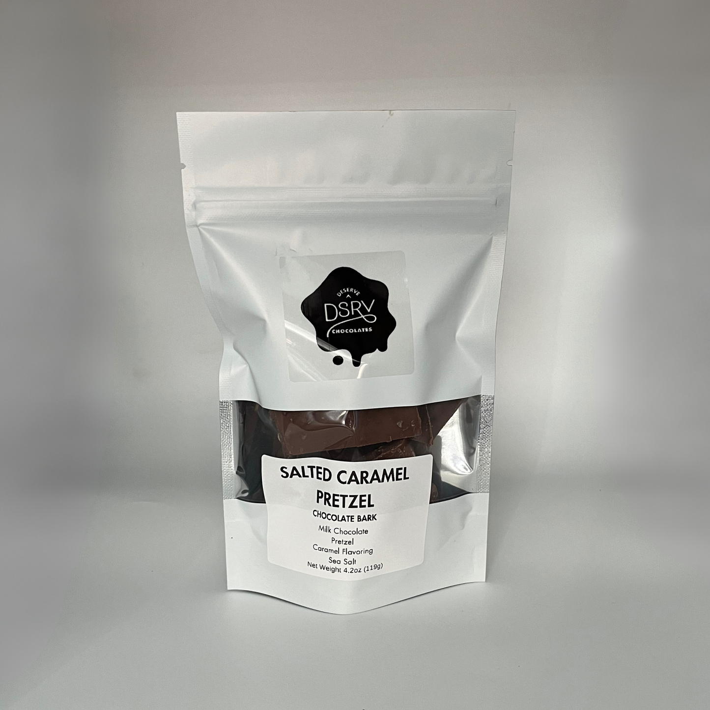 Salted Caramel Pretzel Chocolate Bark - 4.2oz Bag