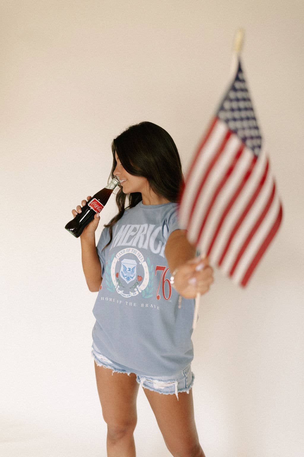 Denim Blue America 1776 Tee