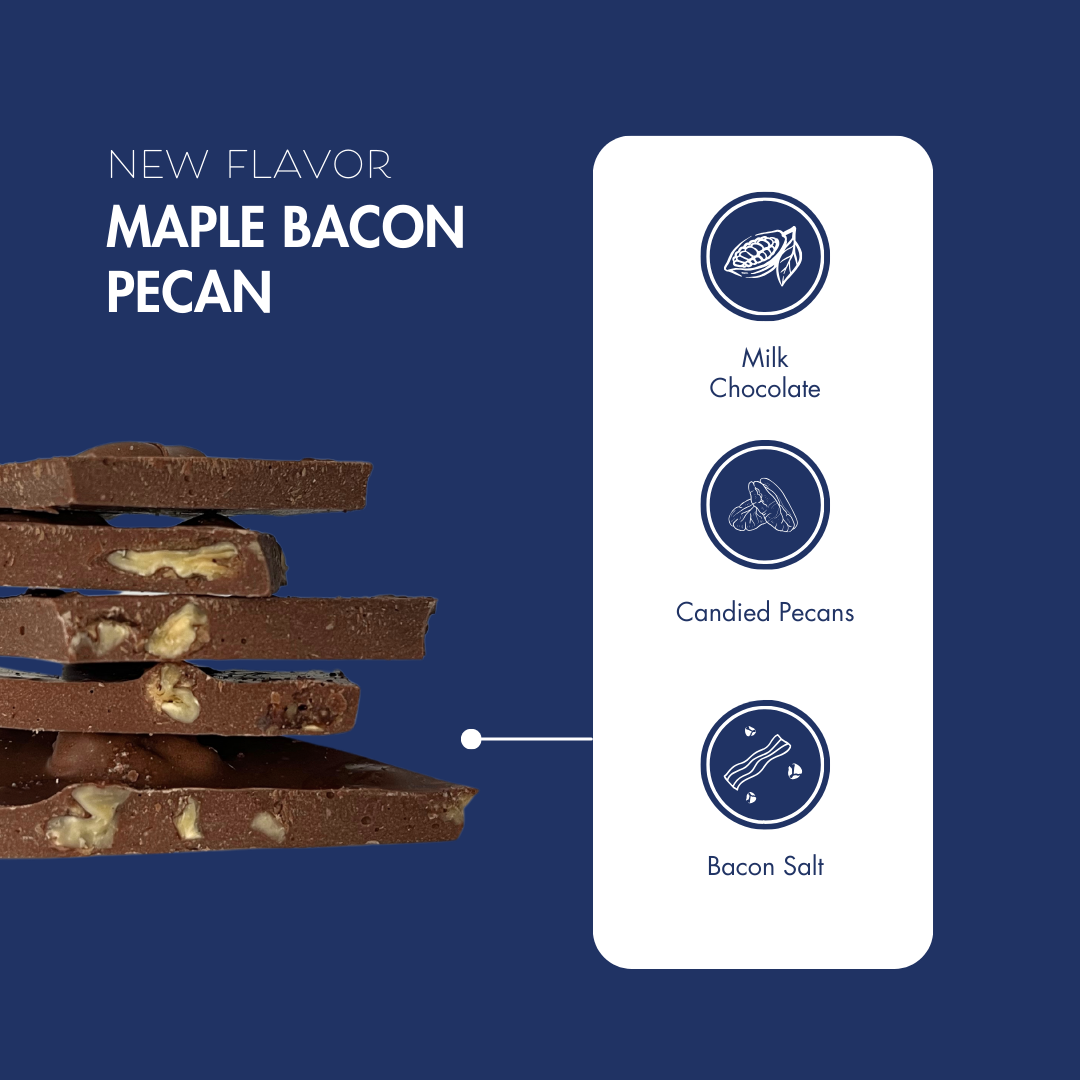 Maple Bacon Pecan Chocolate Bark - 4.2oz Bag
