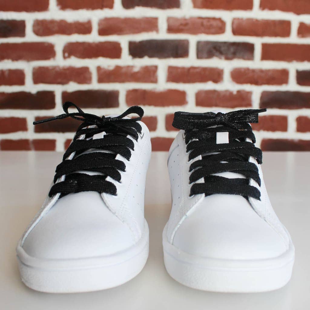 Black Glitter Laces