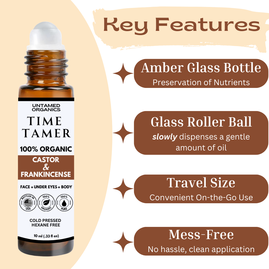 Organic Castor & Frankincense Oil Roller