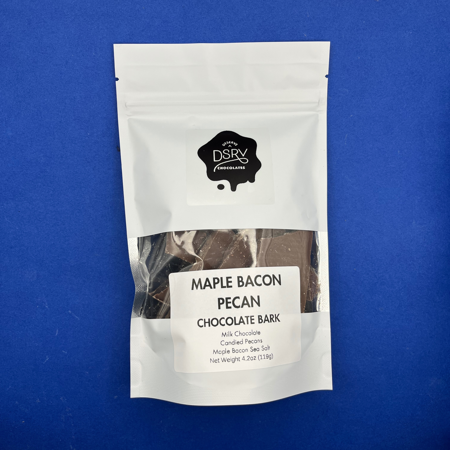 Maple Bacon Pecan Chocolate Bark - 4.2oz Bag