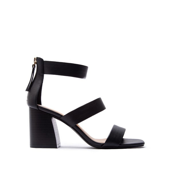 Qupid Three Strap Heel
