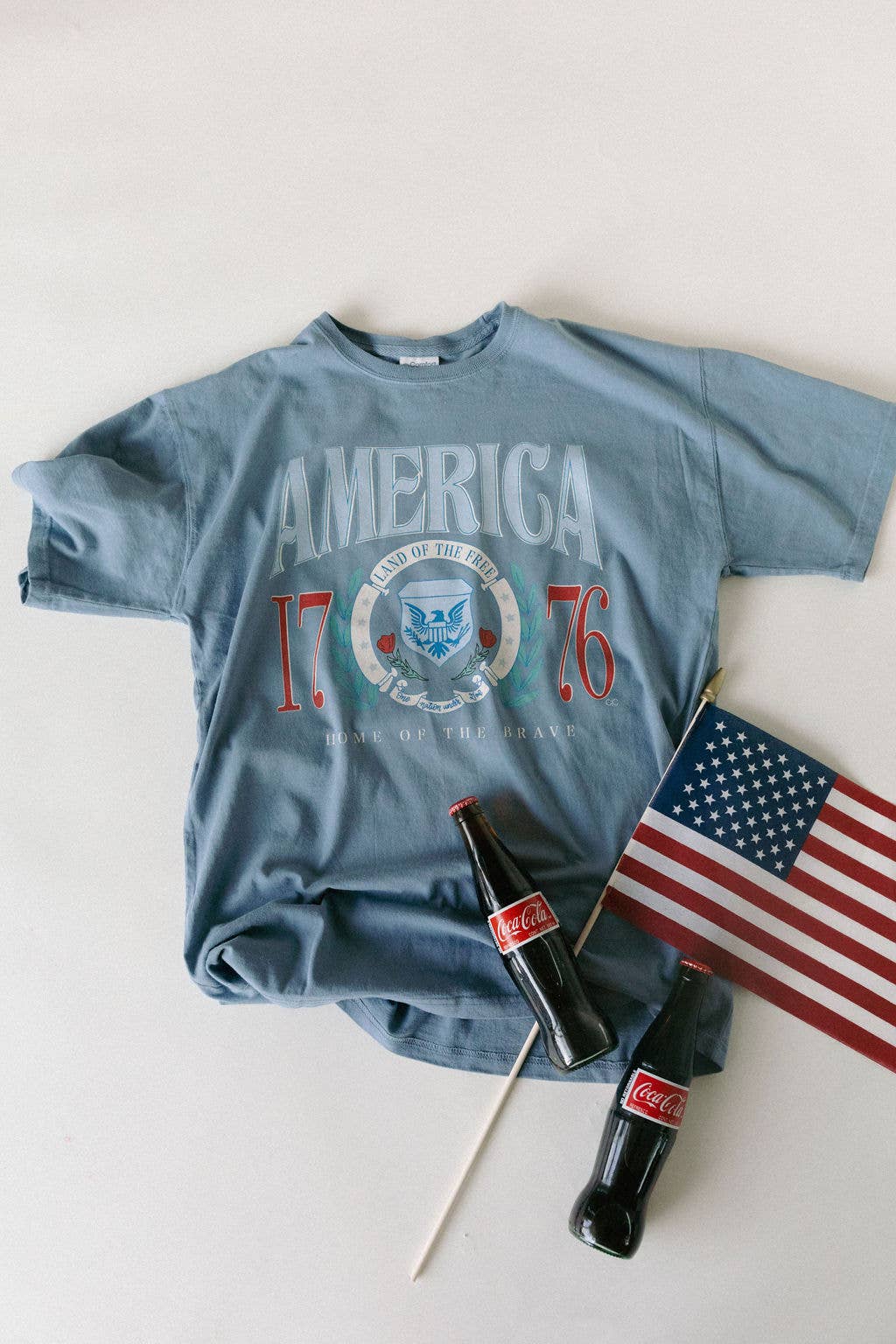 Denim Blue America 1776 Tee