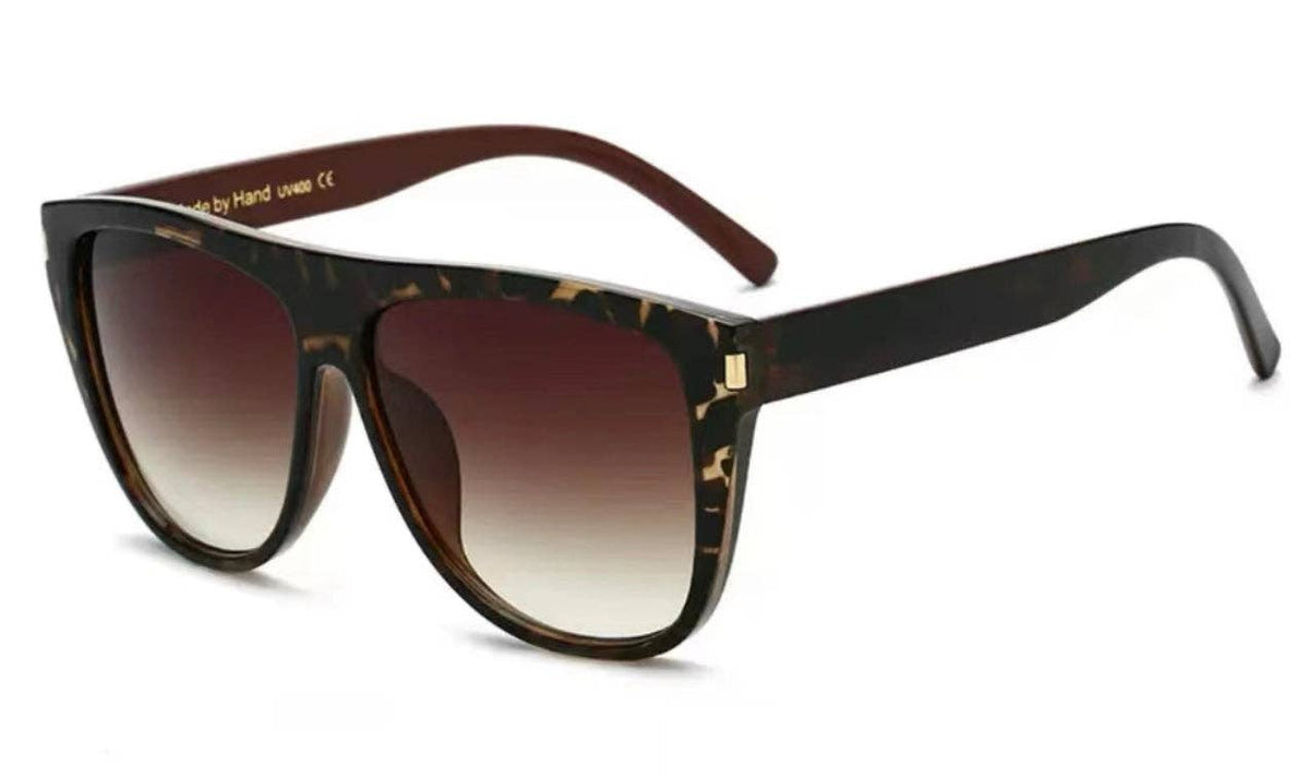 Ember Woman's Oversized Square Sunglasses in Brown