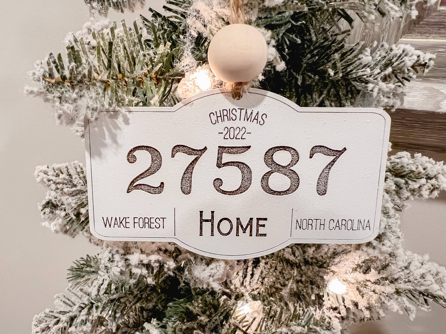 Zip Code Ornament | 2023 Ornament | Custom State Ornament