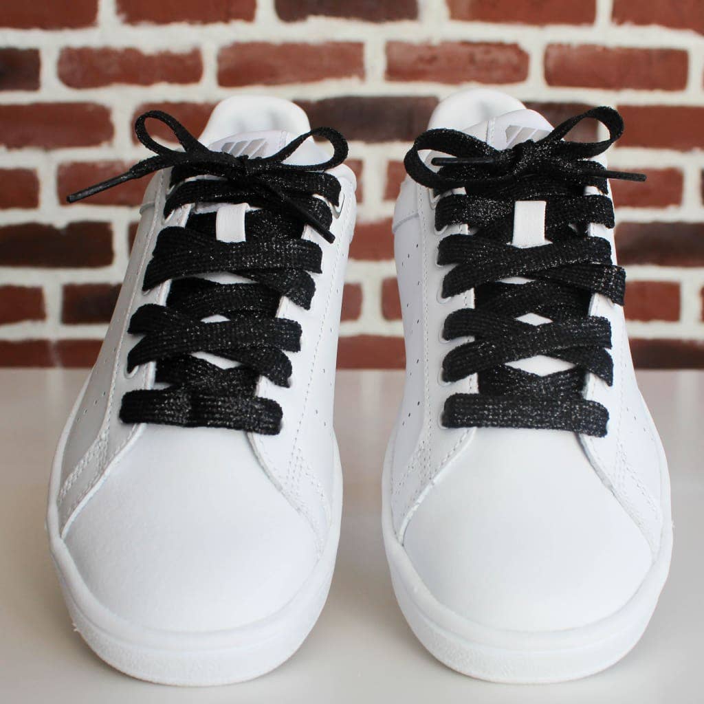 Black Glitter Laces