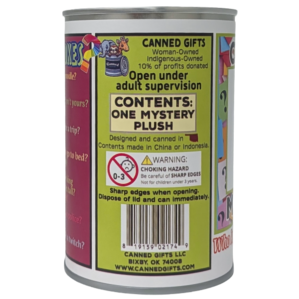 Canned Mystery Plush: Foil Lid