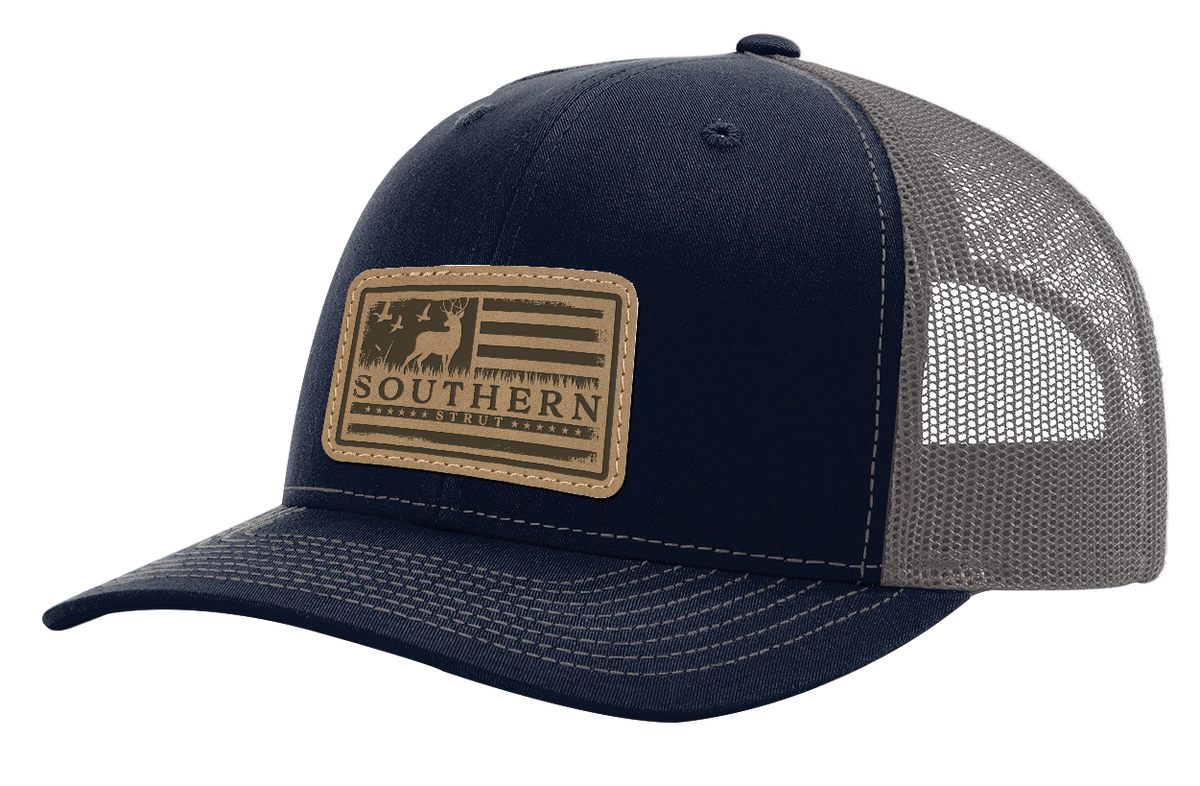 Deer Flag Patch: Navy/ Charcoal