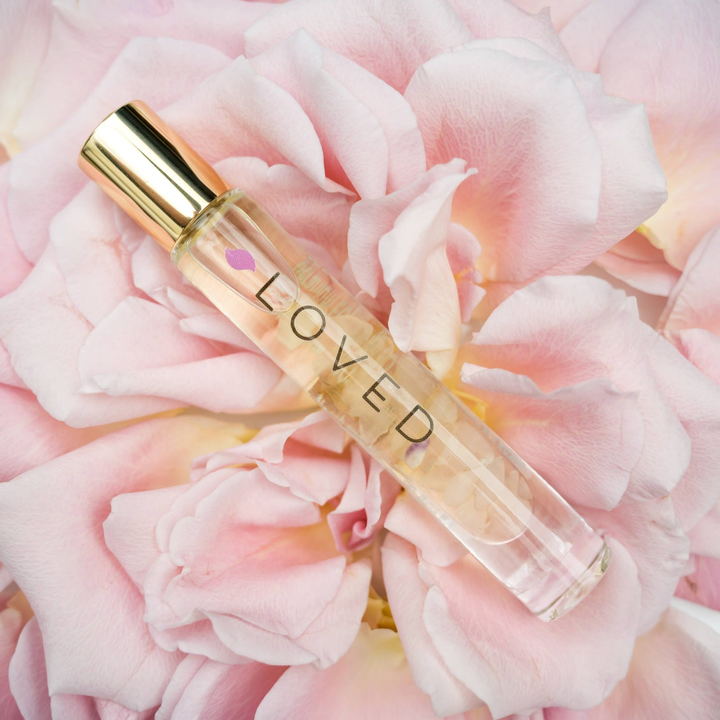 Crystal Roller Bottles, LOVED blend, natural perfume