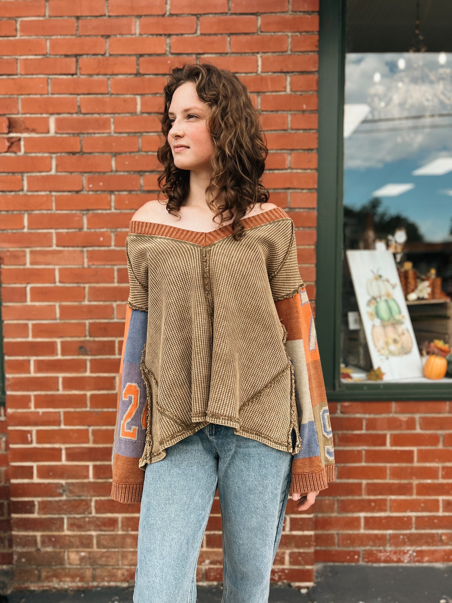 Boys of Fall Waffle Knit Sweater