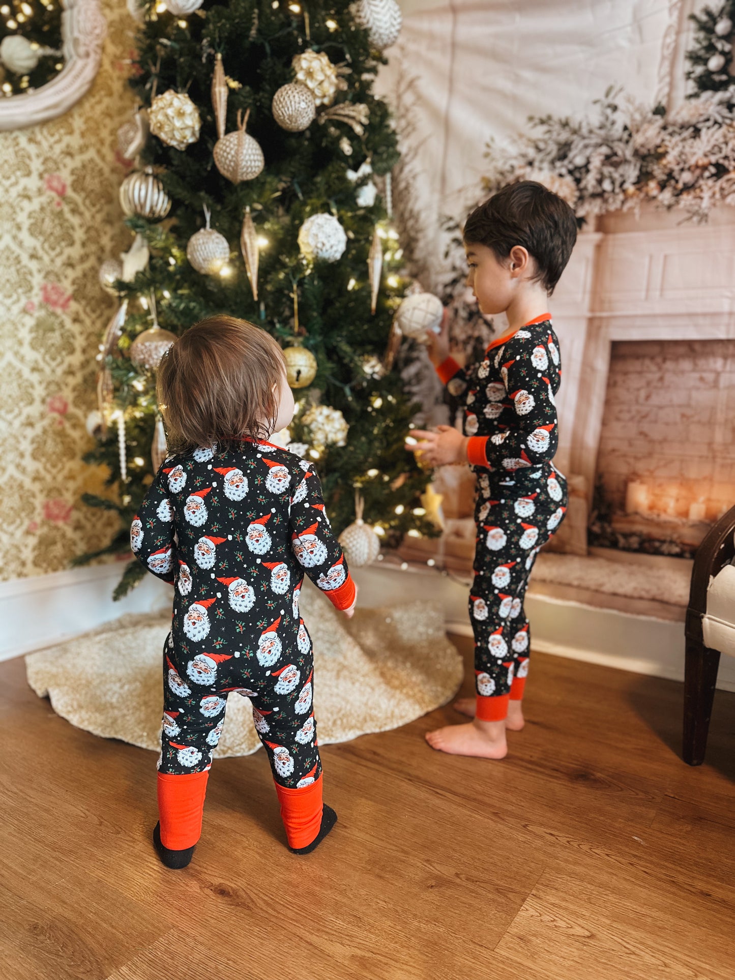 2-Piece Bamboo Santa PJ's