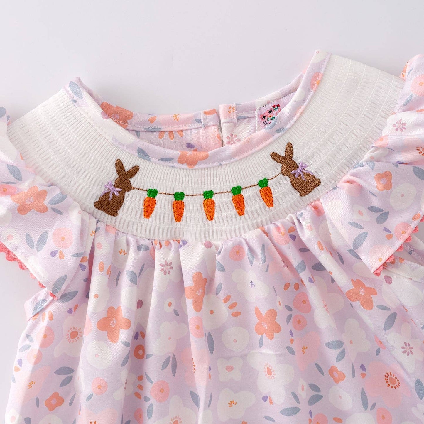 Carrot Patch Smocked Girls Dress Easter