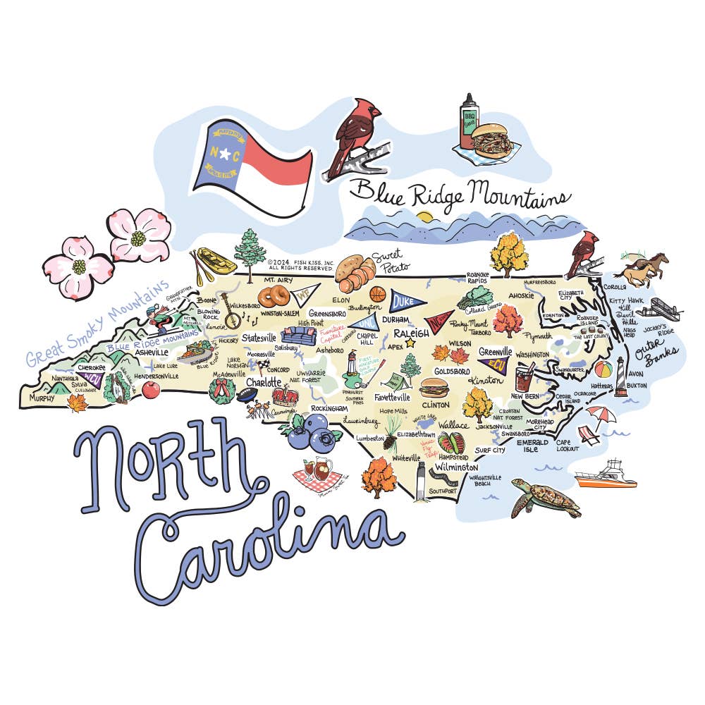 North Carolina Mega Mug (40oz)