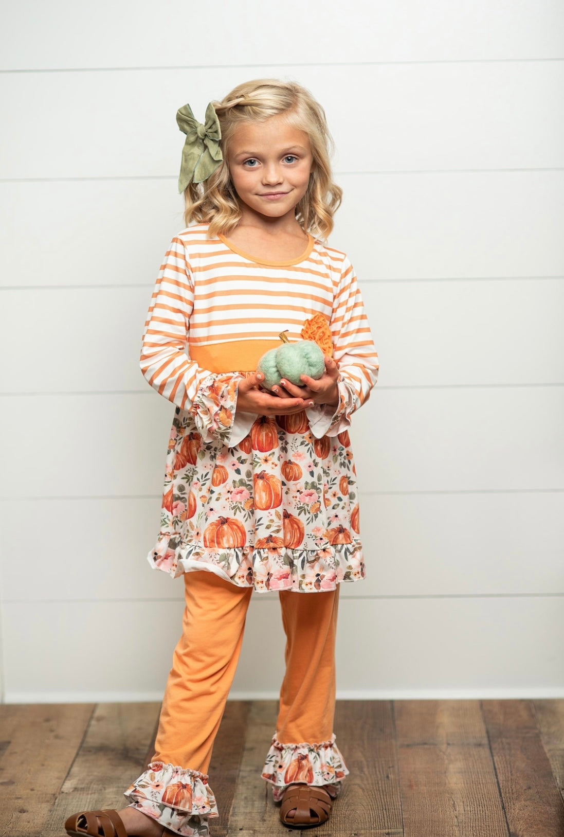 Pumpkin Ruffle Pants Set