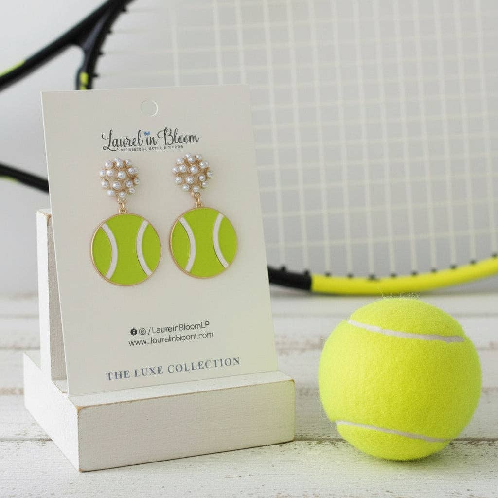 MVP Pearl Cluster Tennis Earrings: Tennis