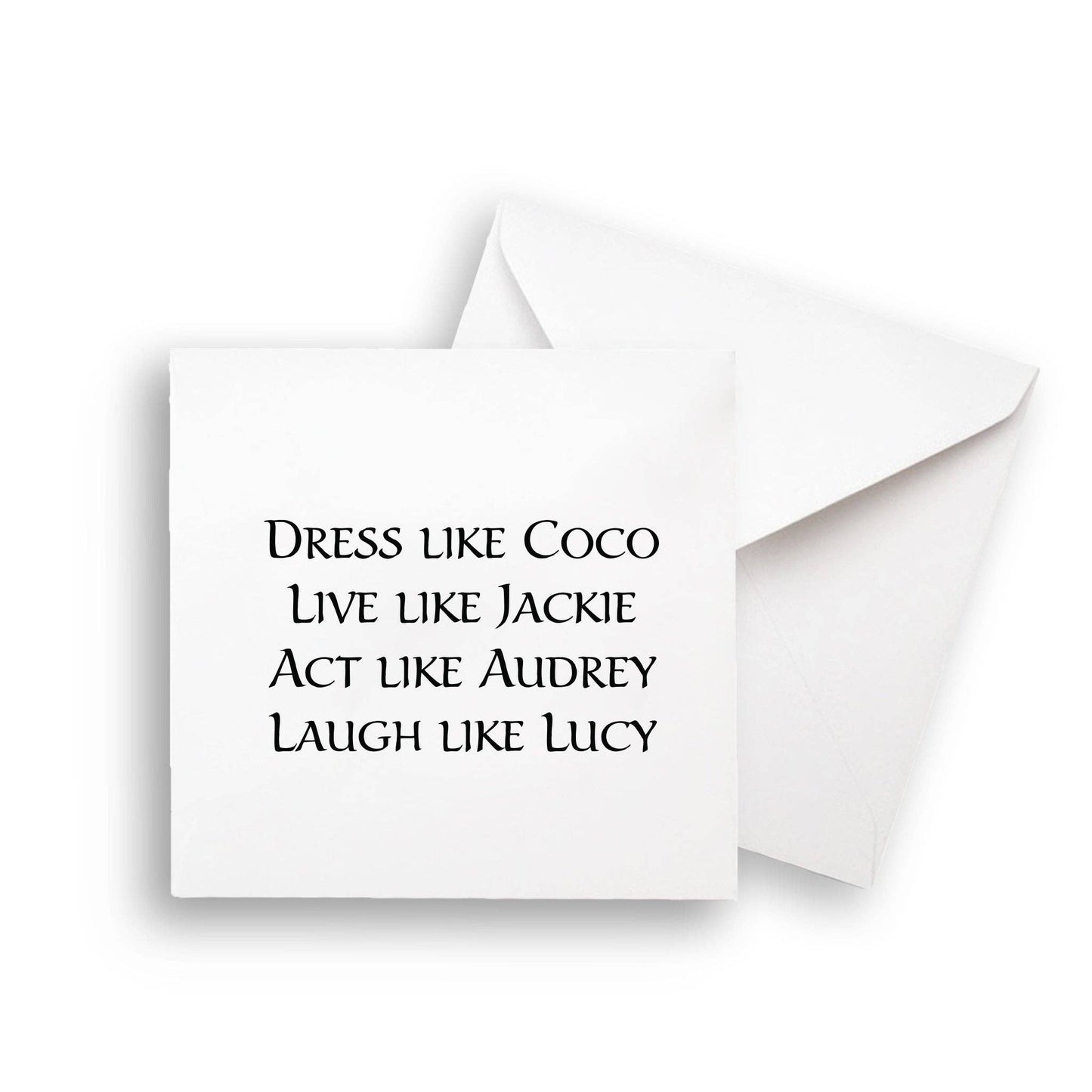 Dress Like Coco Notecard