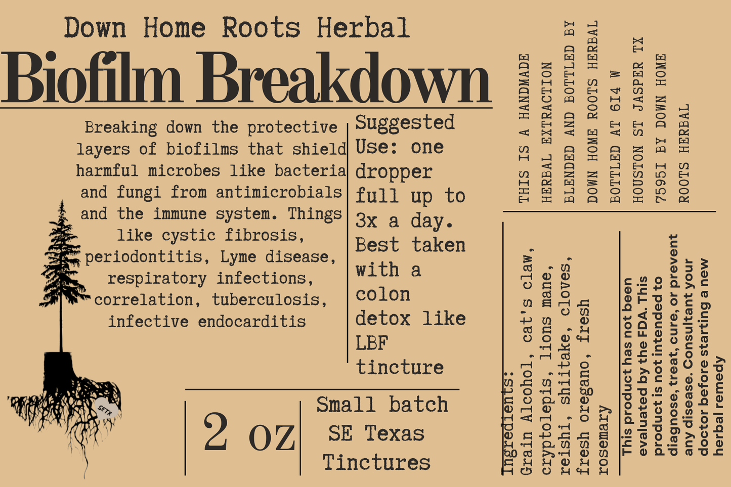 Bio film breakdown