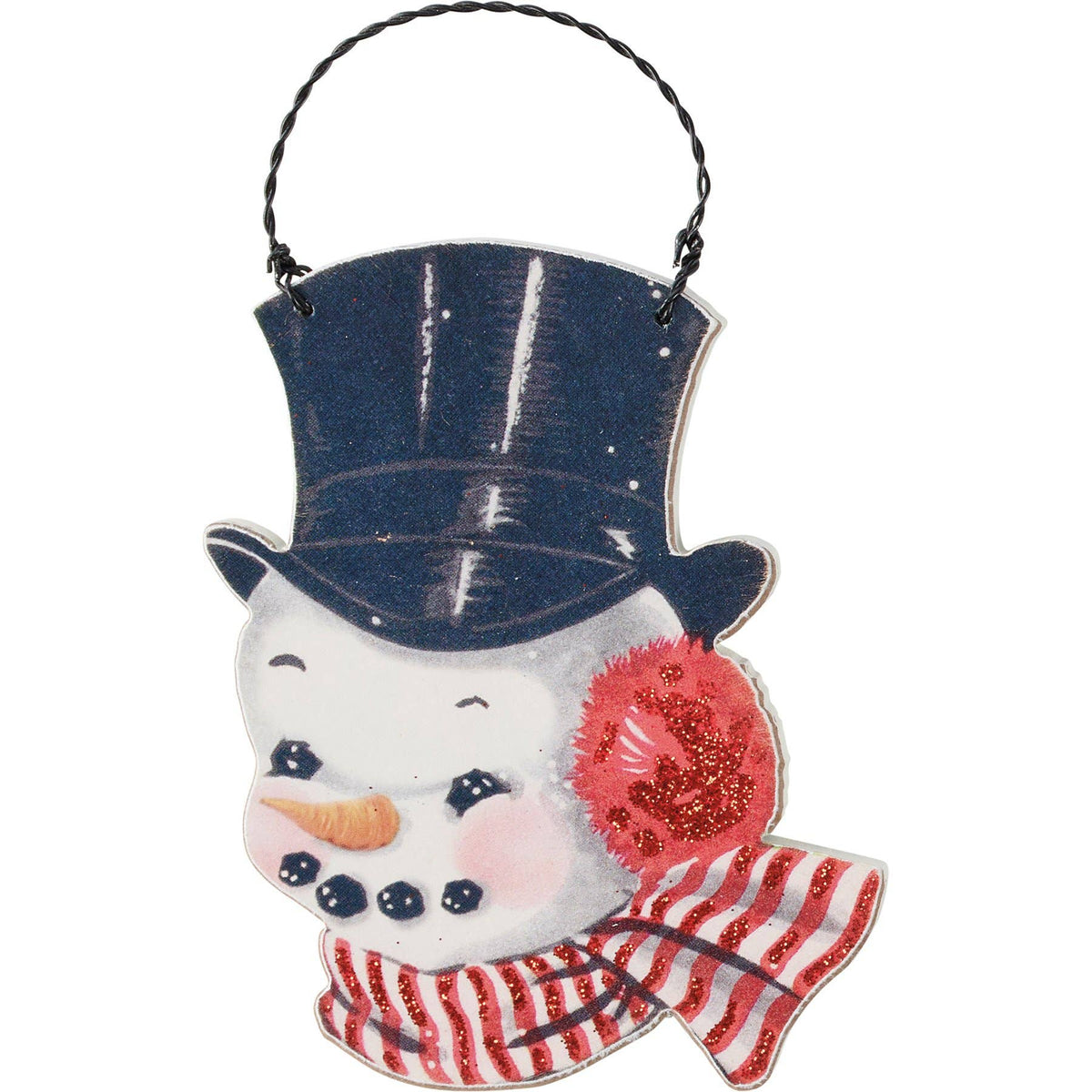 Vintage Snowmen Ornament Set