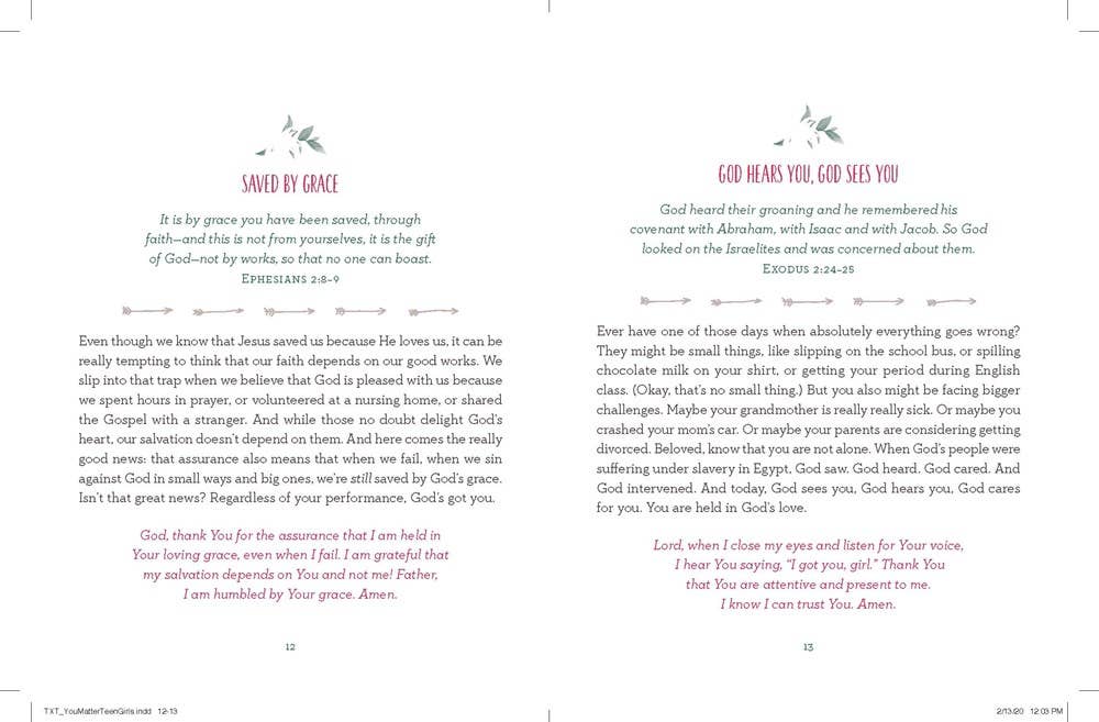 You Matter Teen Girls Devotional