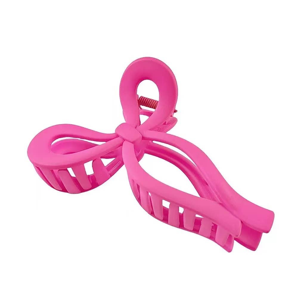 Pink Bow Hairclip