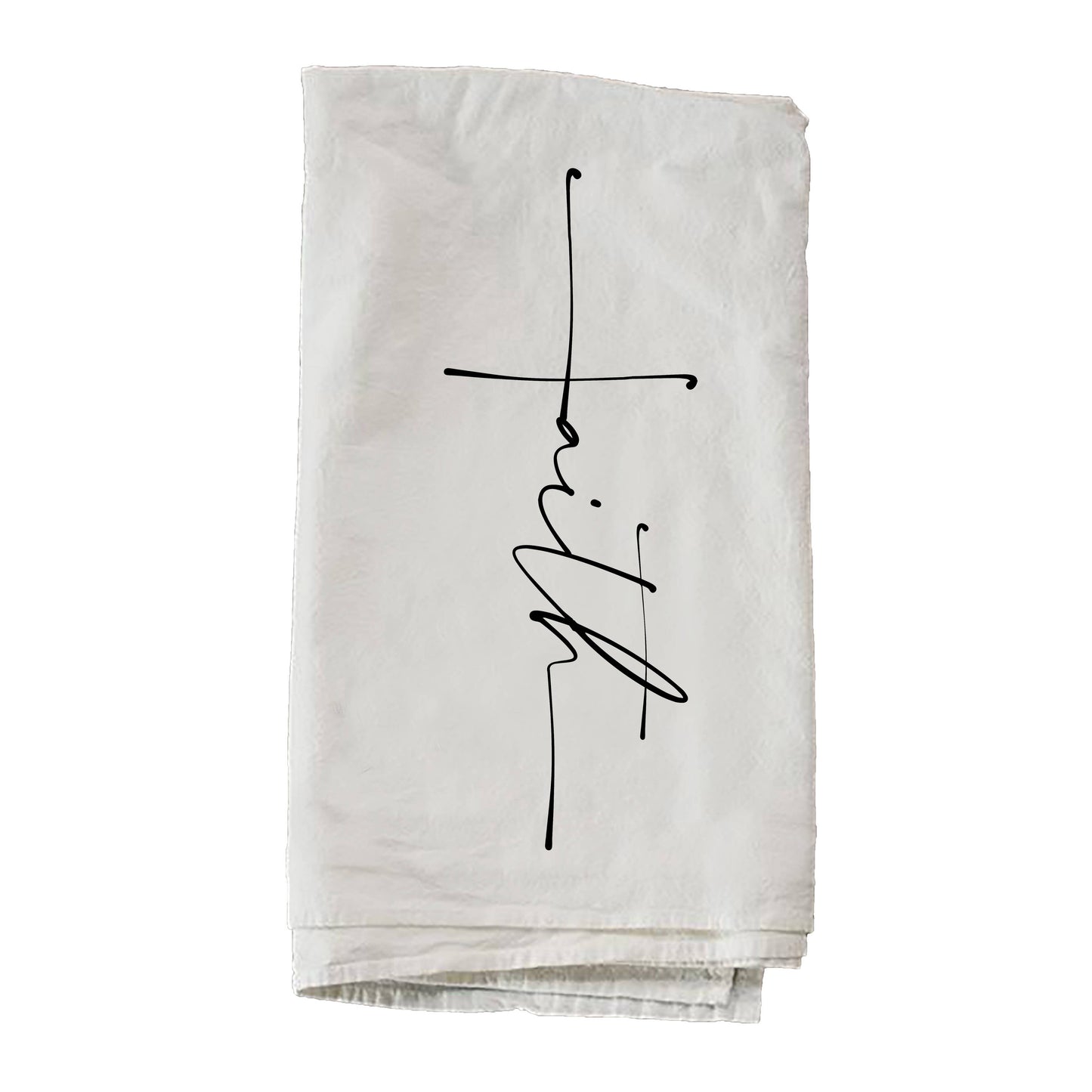 Faith Cross Towel: 27 x 27