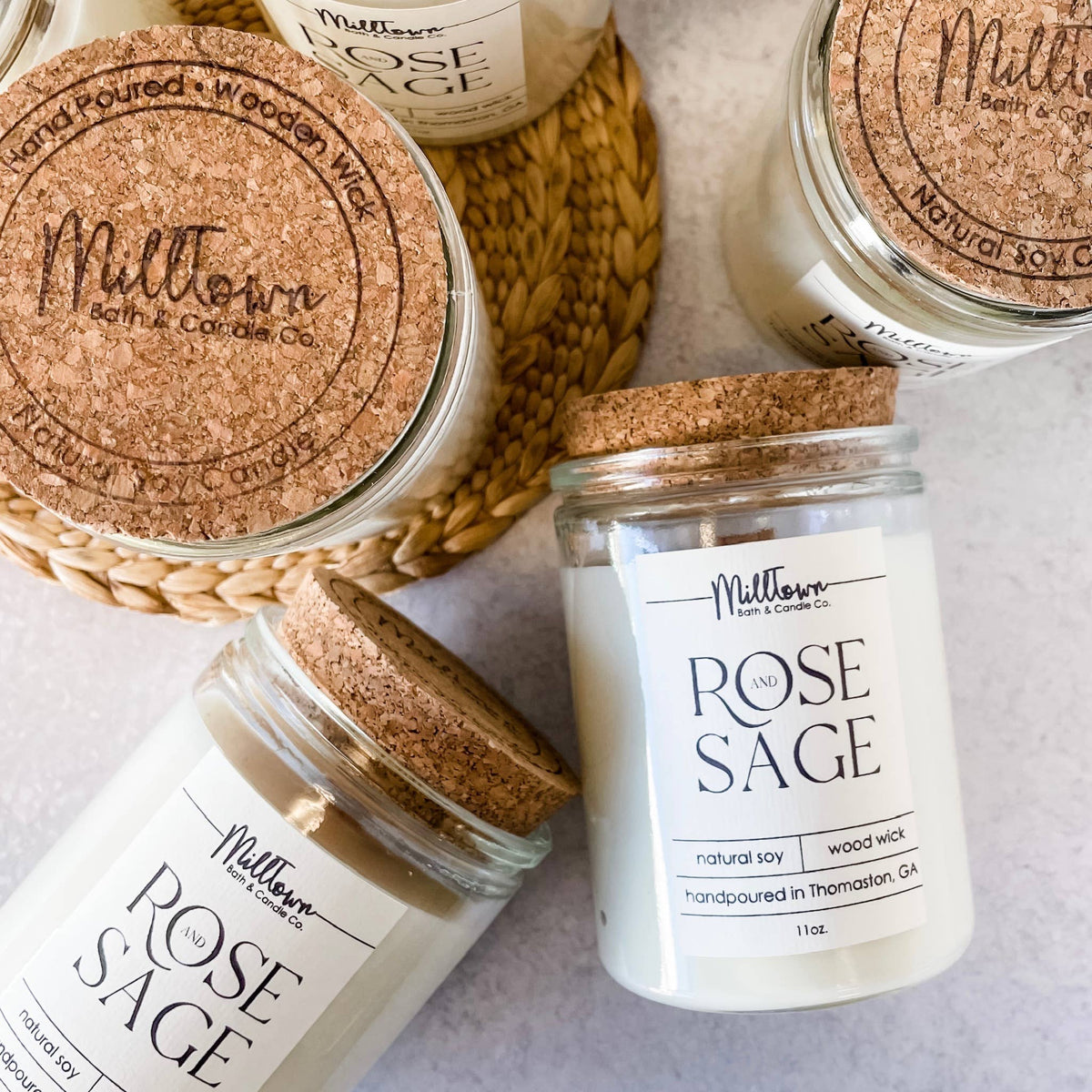 Cashmere Soy Candle-100% Natural Soy Wax | Wooden-Wick Candles | Clean-Burning & Long-Lasting