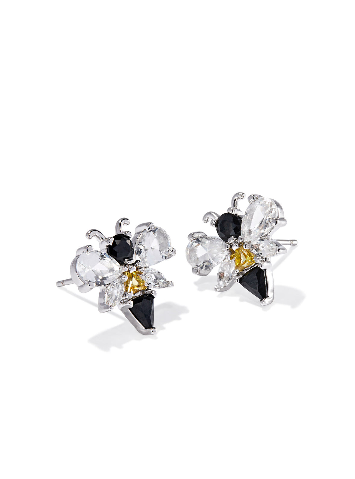 Bee Stud Earrings Silver