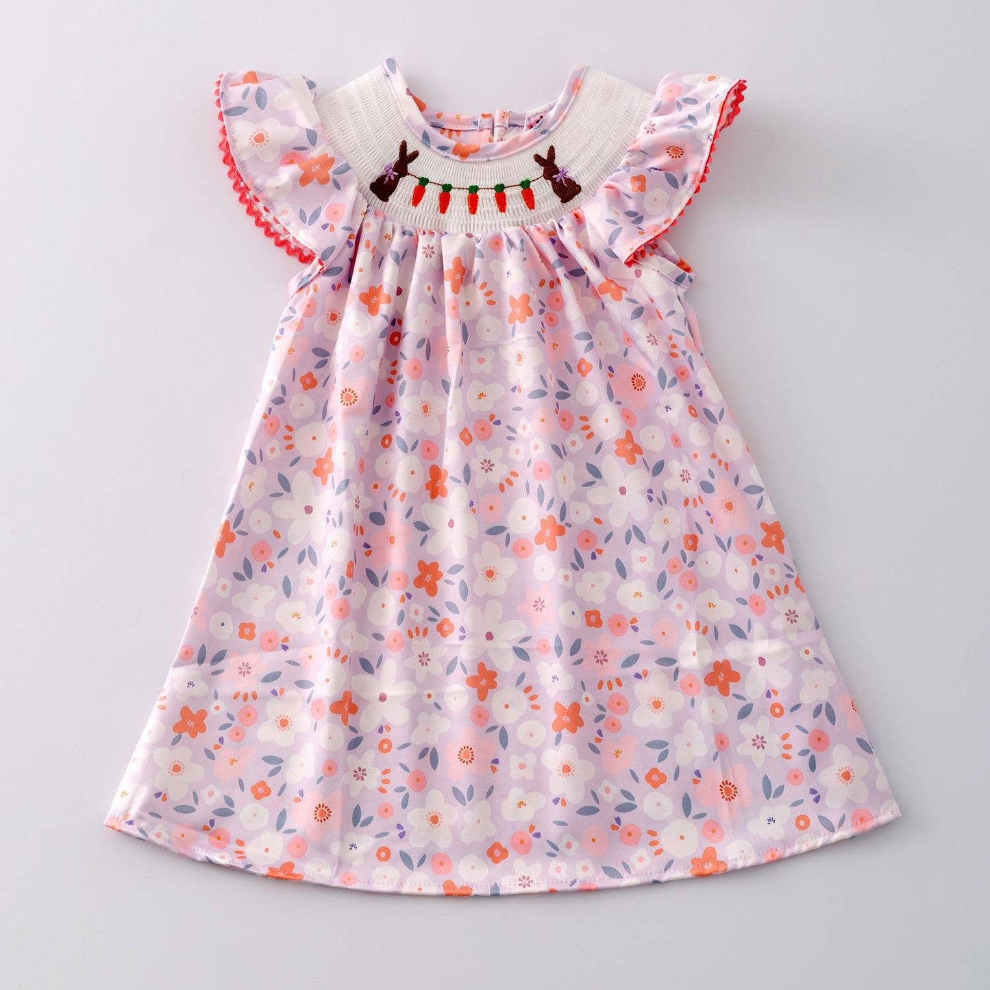 Carrot Patch Smocked Girls Dress Easter