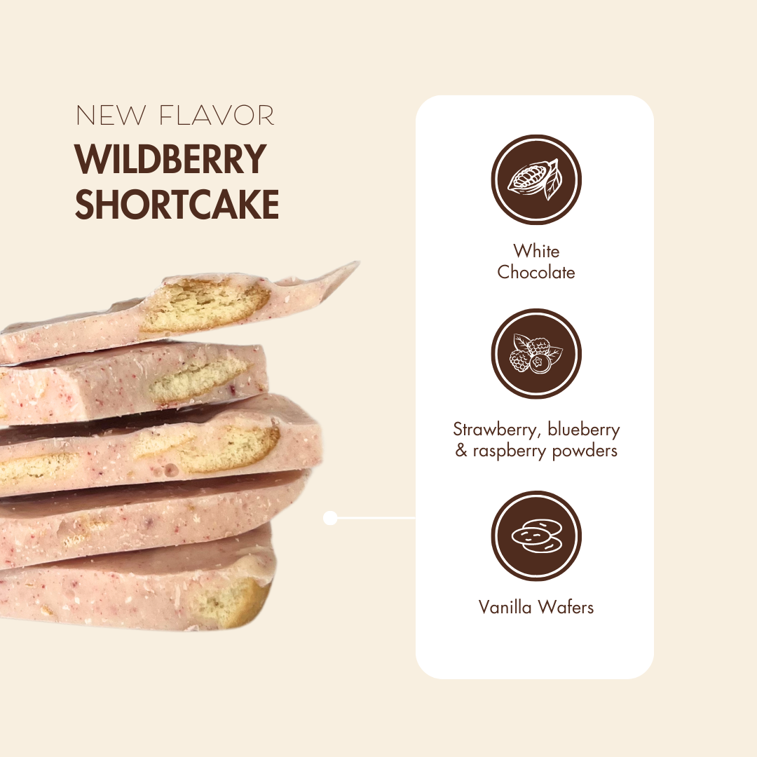 Wildberry Shortcake Chocolate Bark - 4.2oz Bag
