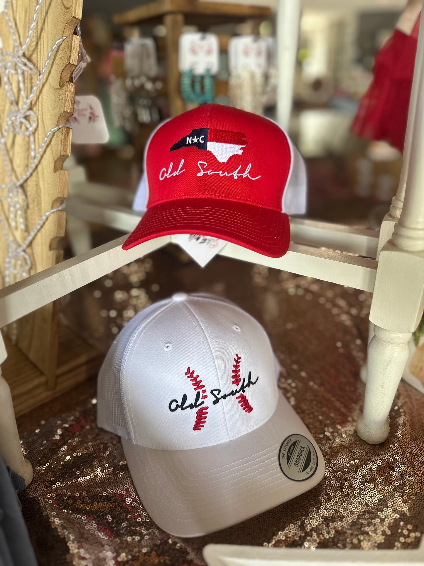 White Baseball Snap Back Hat - Adult