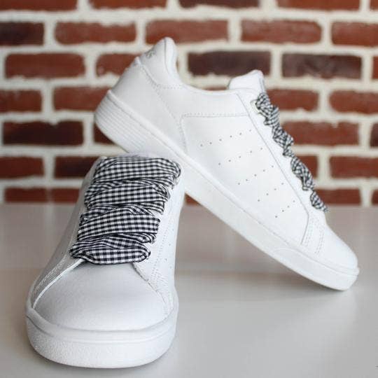 Black Gingham Laces