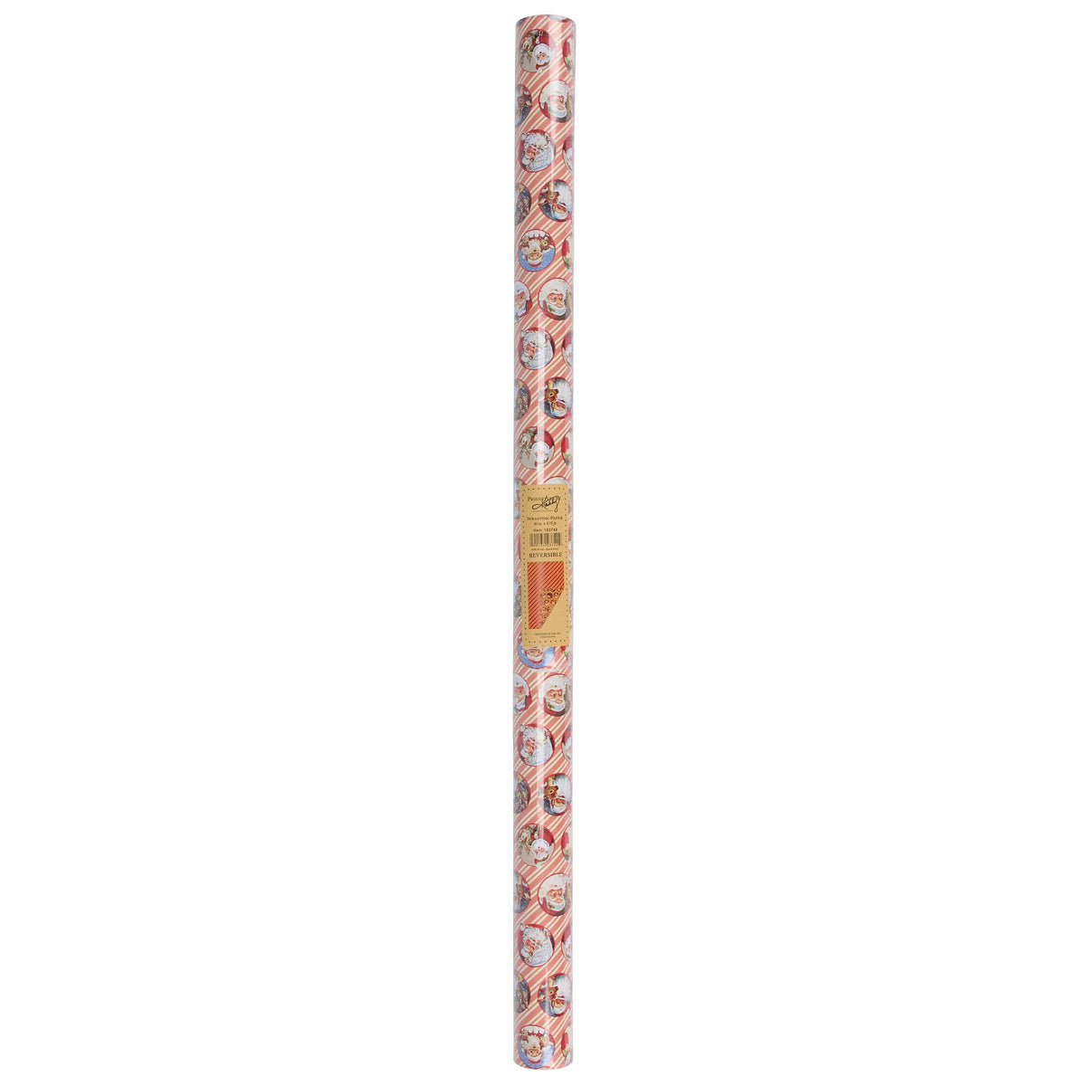 Retro Santa Faces Gift Wrap