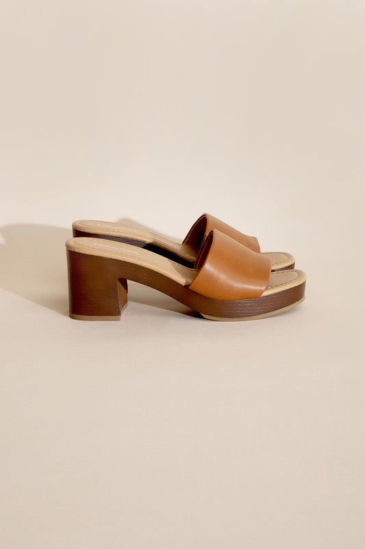 SLIDE MULE HEELS