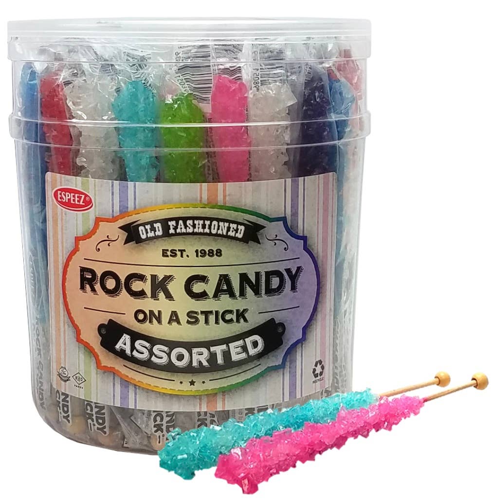 Nostalgic Old-Fashioned Rock Candy š w/ Stick 36 Count Tub