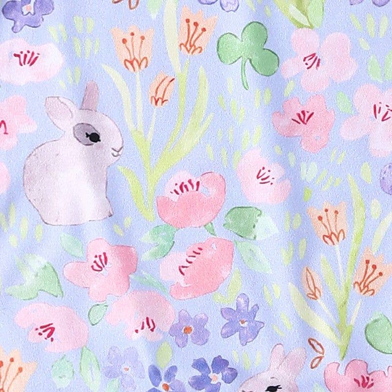 Periwinkle Bunny Garden Girls Dress Easter