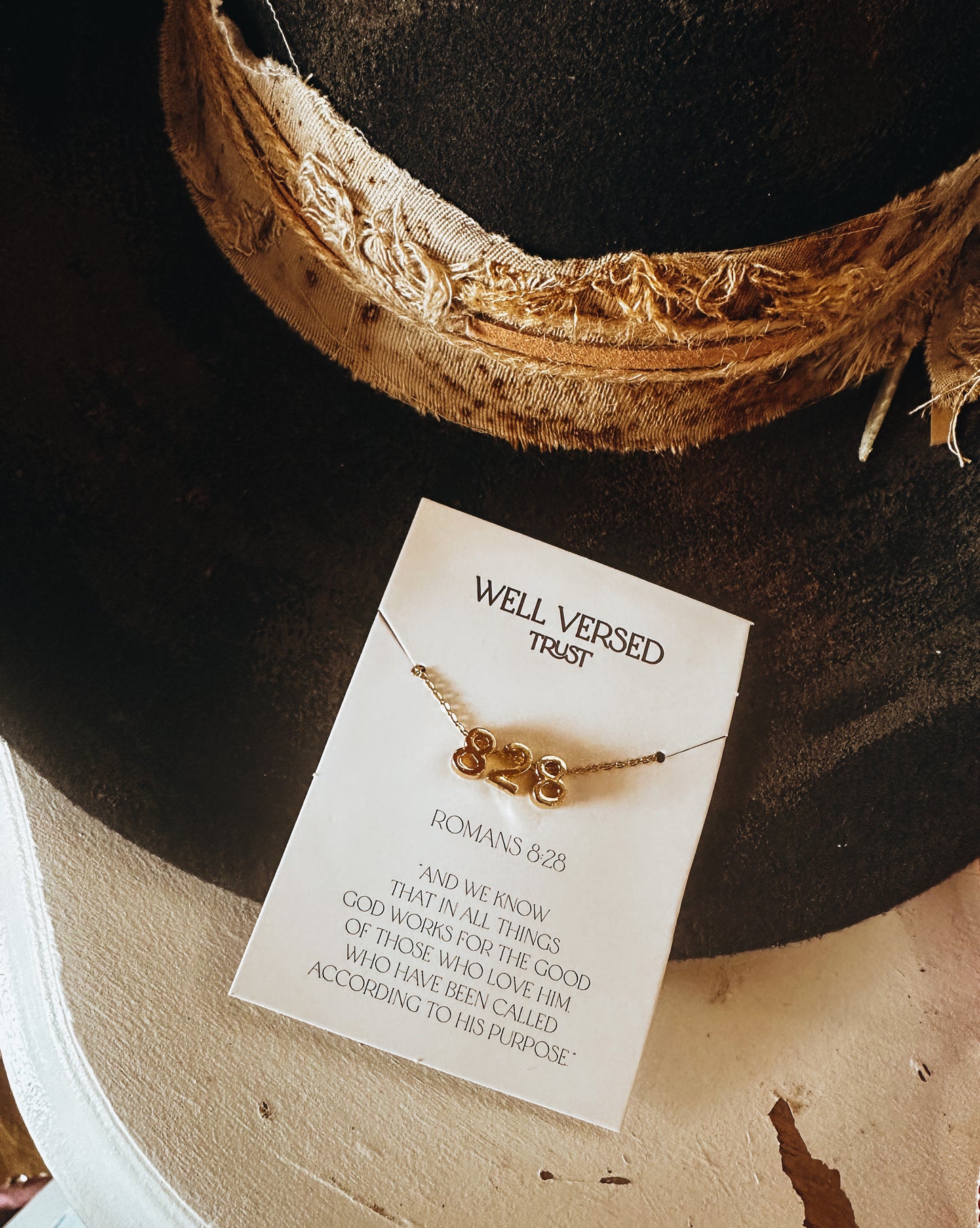 Romans 8:28 Necklace