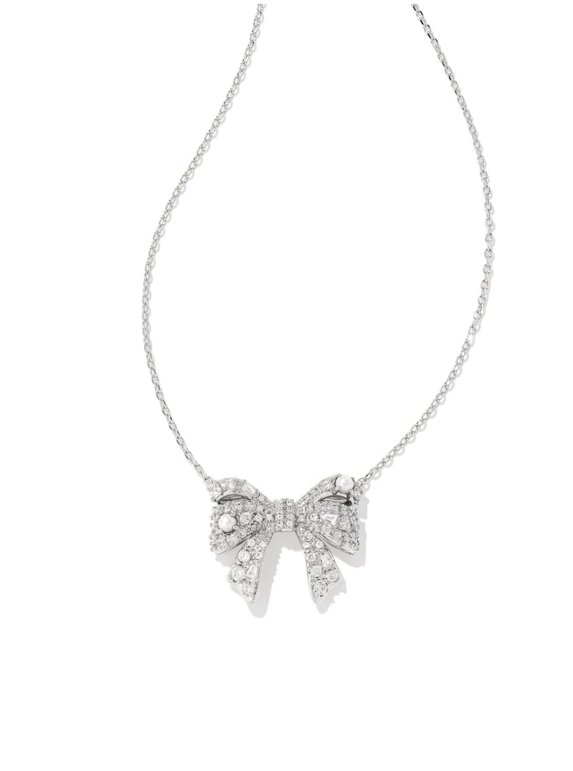 Krista Bow Short Pendant Necklace