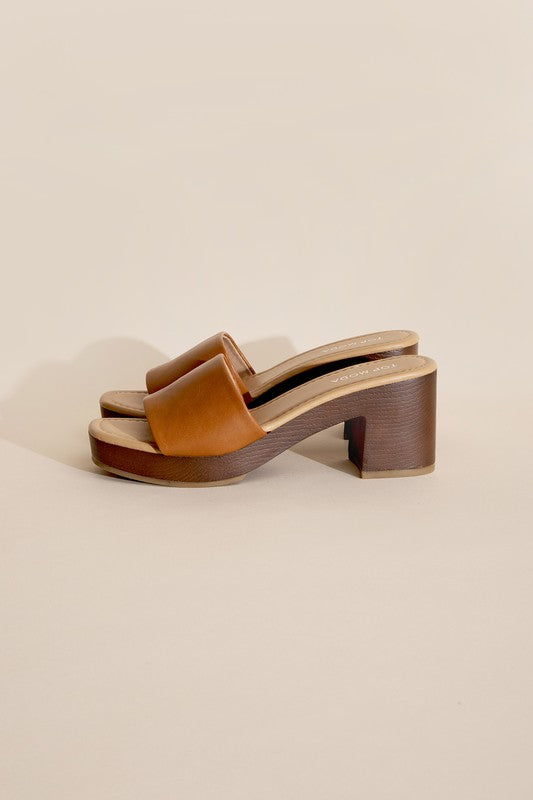 SLIDE MULE HEELS