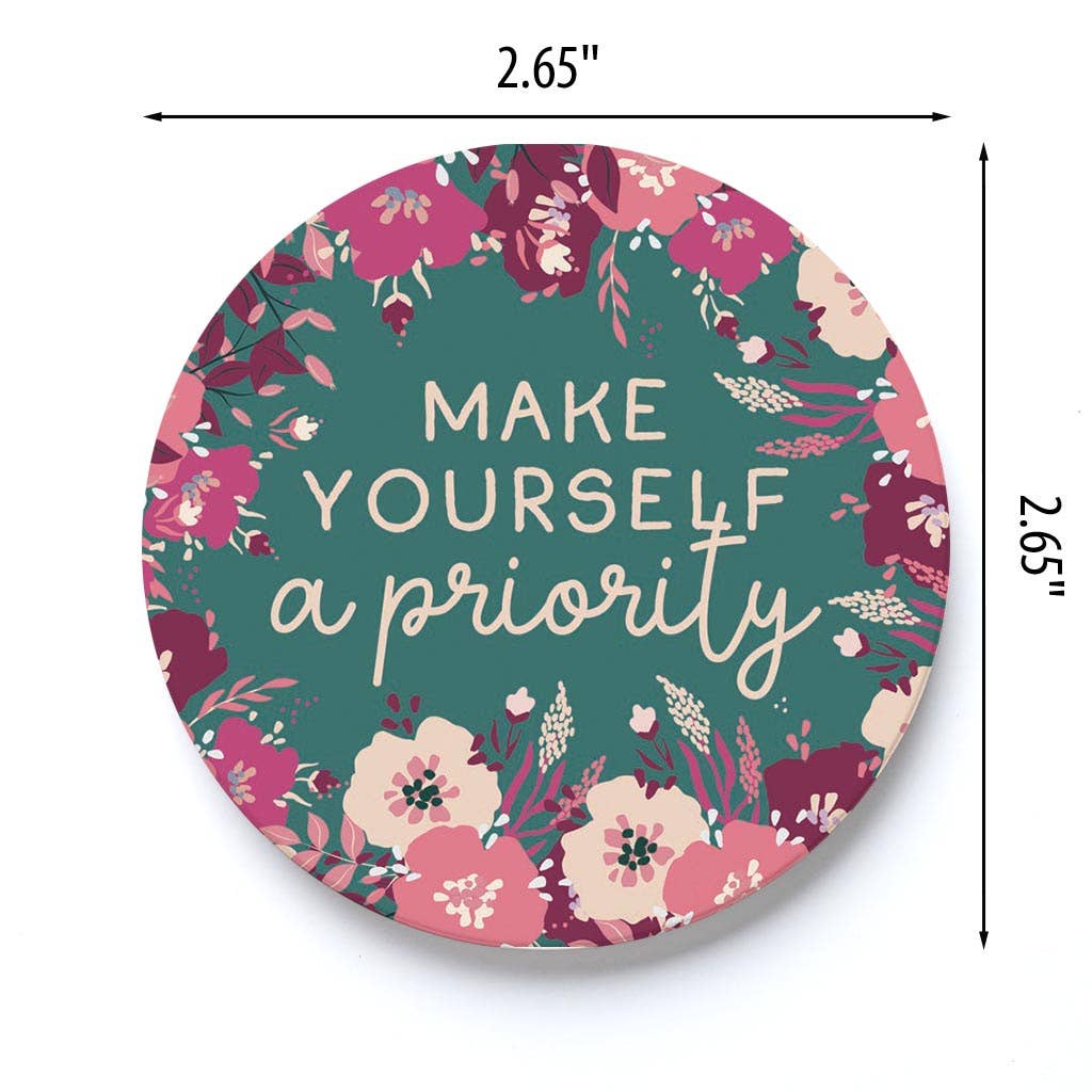 Car Coaster-Make Yourself A Priority