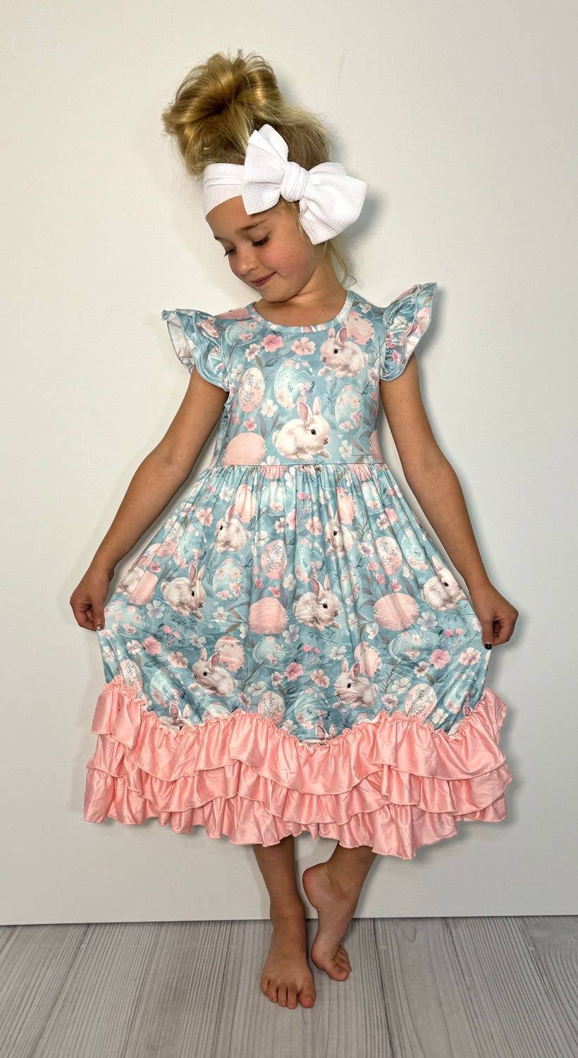 Secret Egg Garden Maxi Girls Dress Easter
