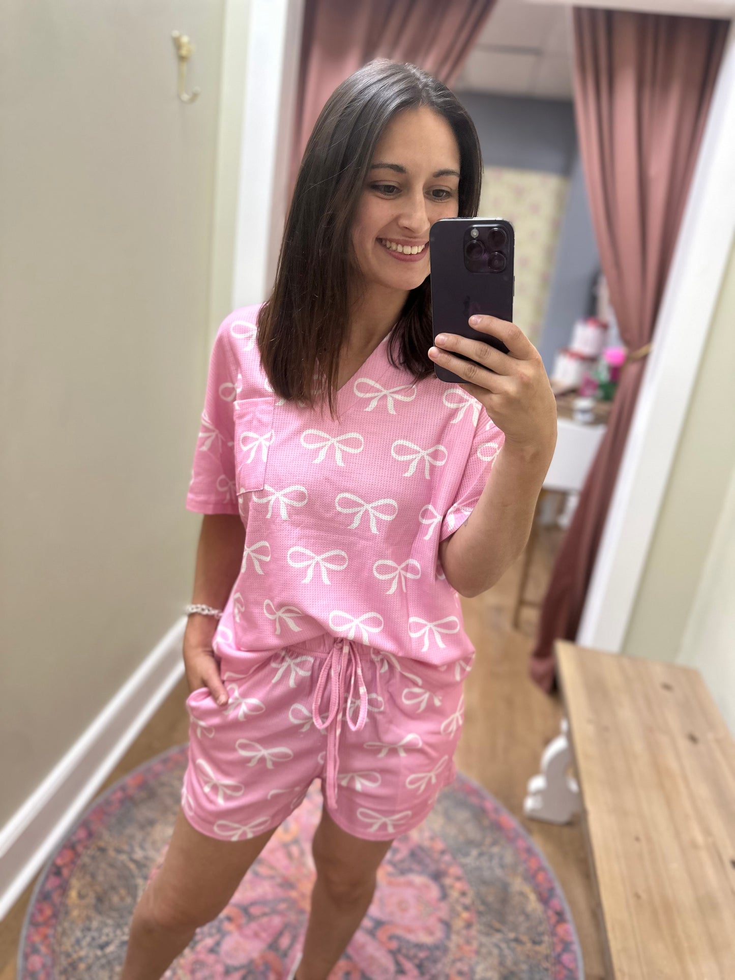 Perfect Pink Bow Lounge Set