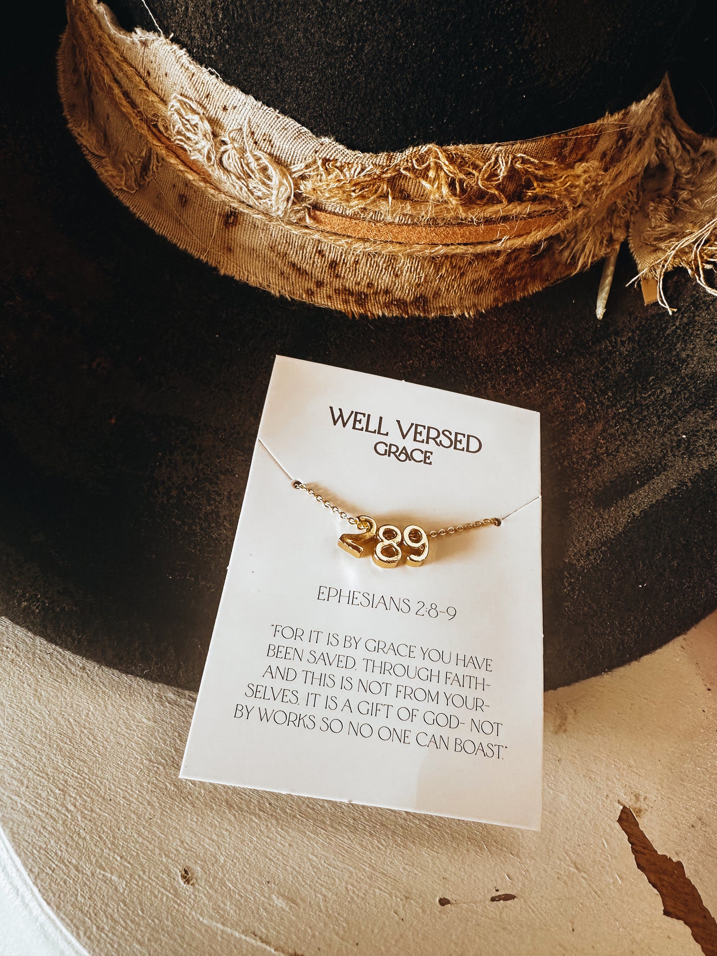 Ephesians 2:8-9 Necklace