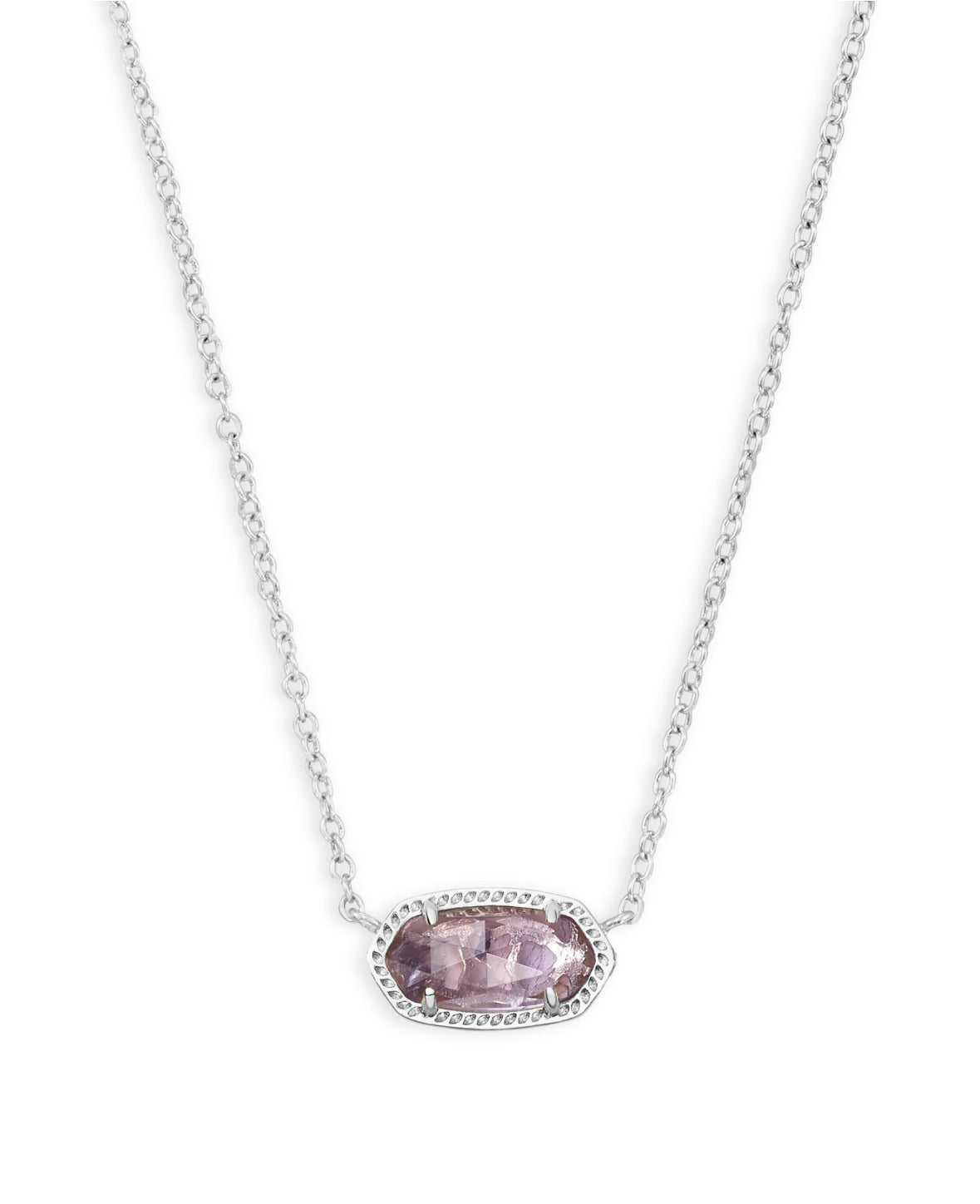 Elisa Amethyst Short Pendant Necklace