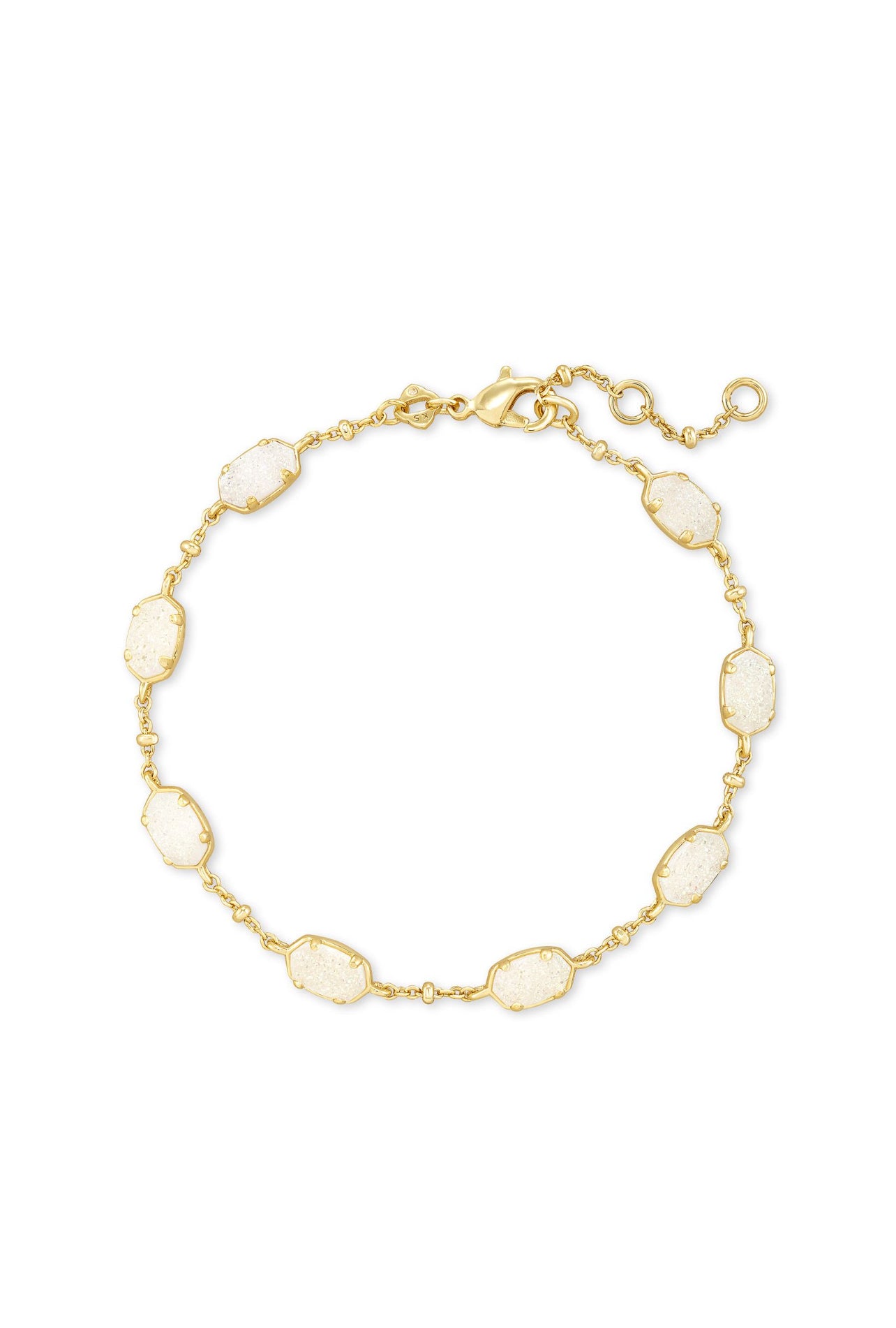 Emilie Link Bracelet Gold Iridescent Drusy