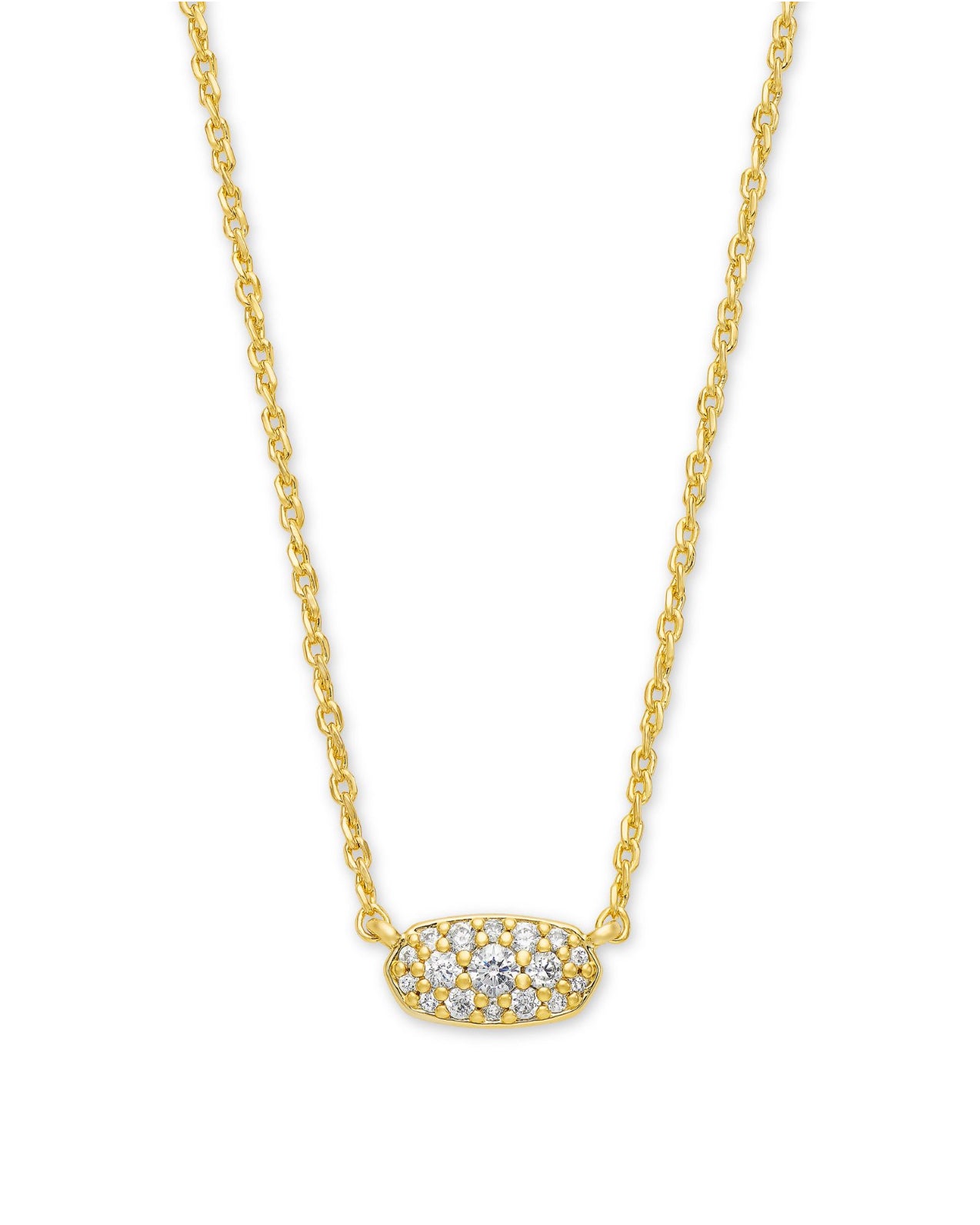 Grayson Crystal Pendant Necklace Gold