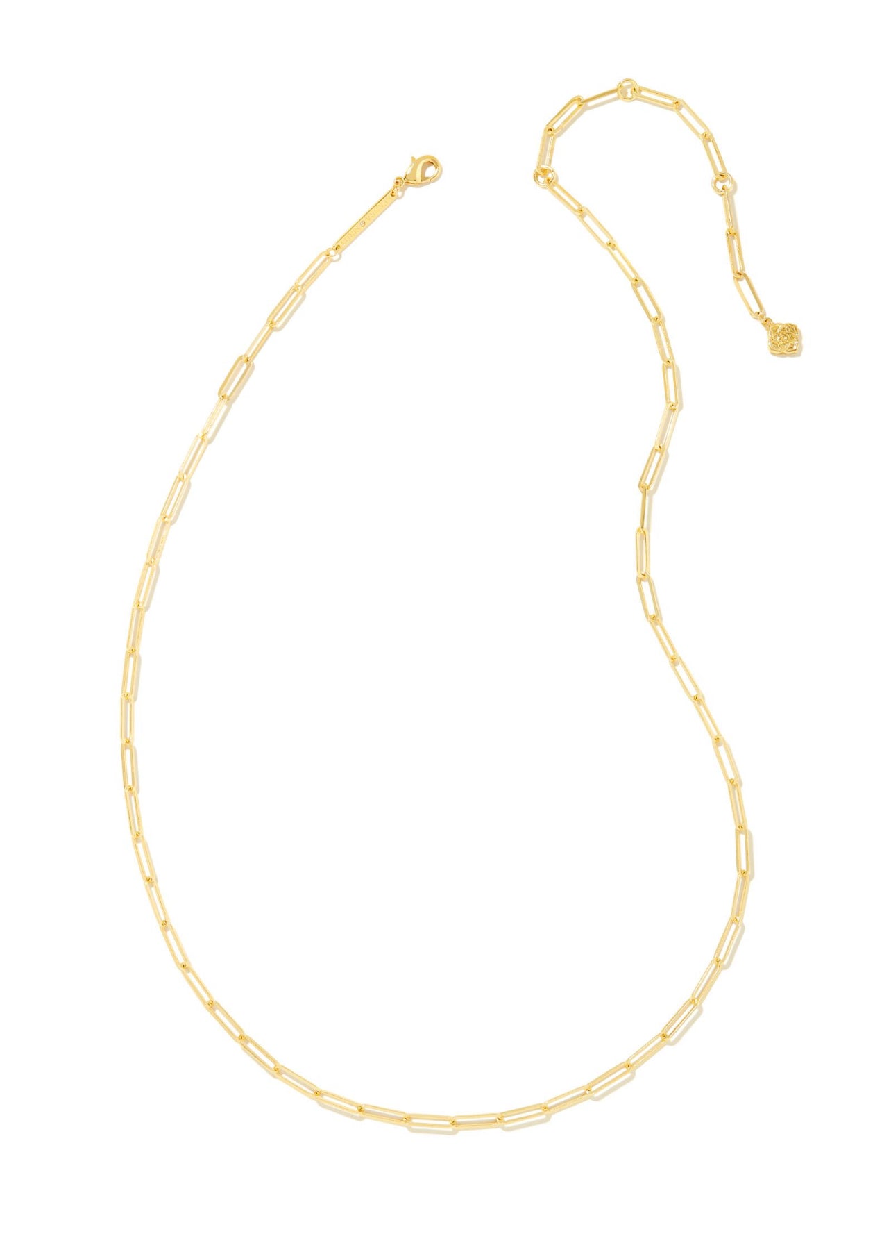 Courtney Paperclip Necklace Gold