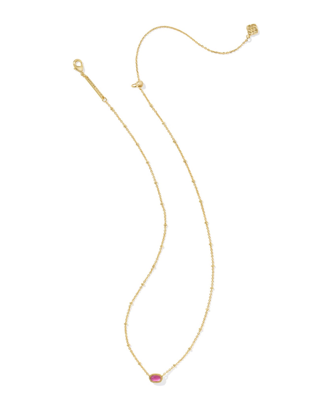 Mini Elisa Short Pendant Necklace Gold