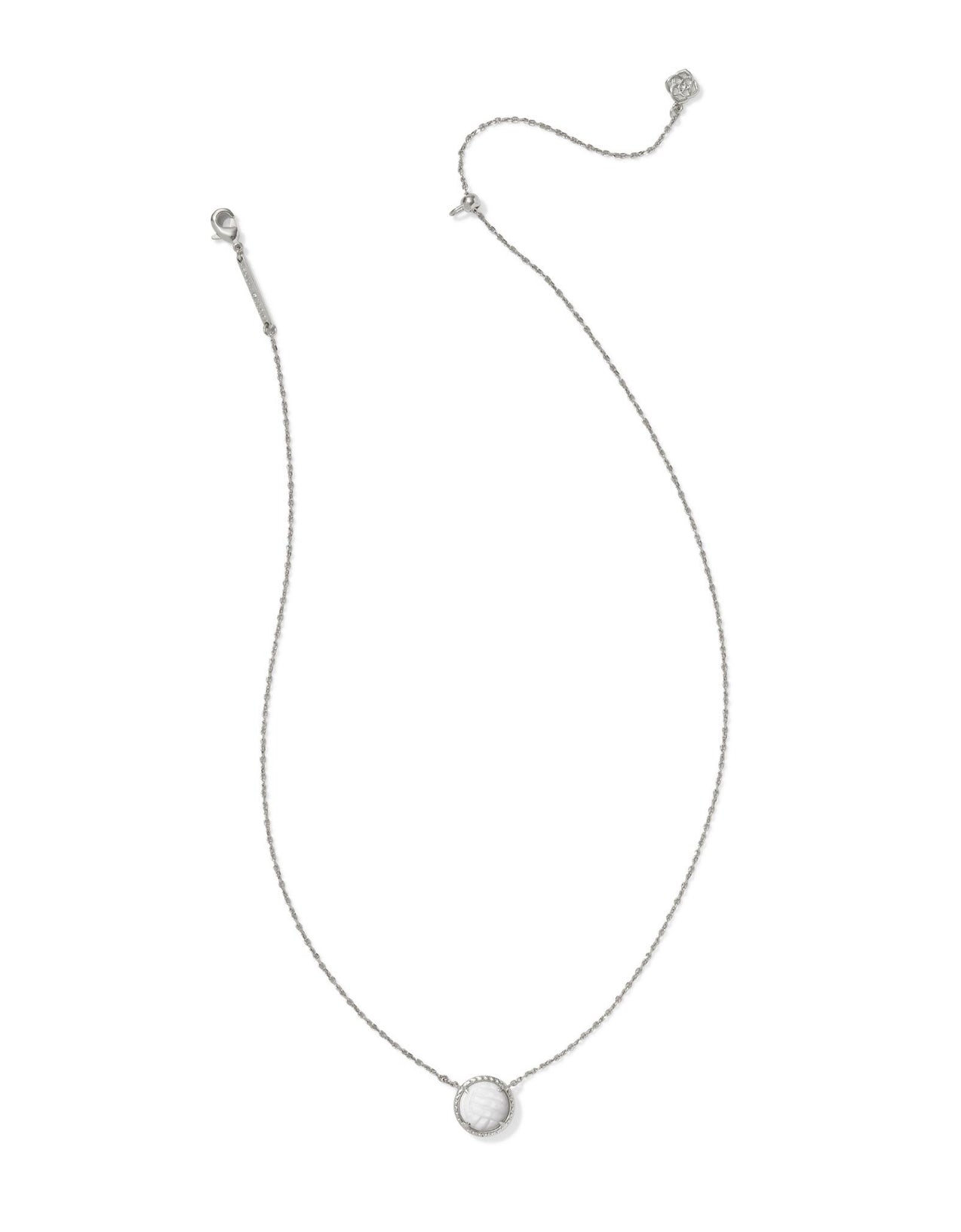 Silver Volleyball Pendant Necklace