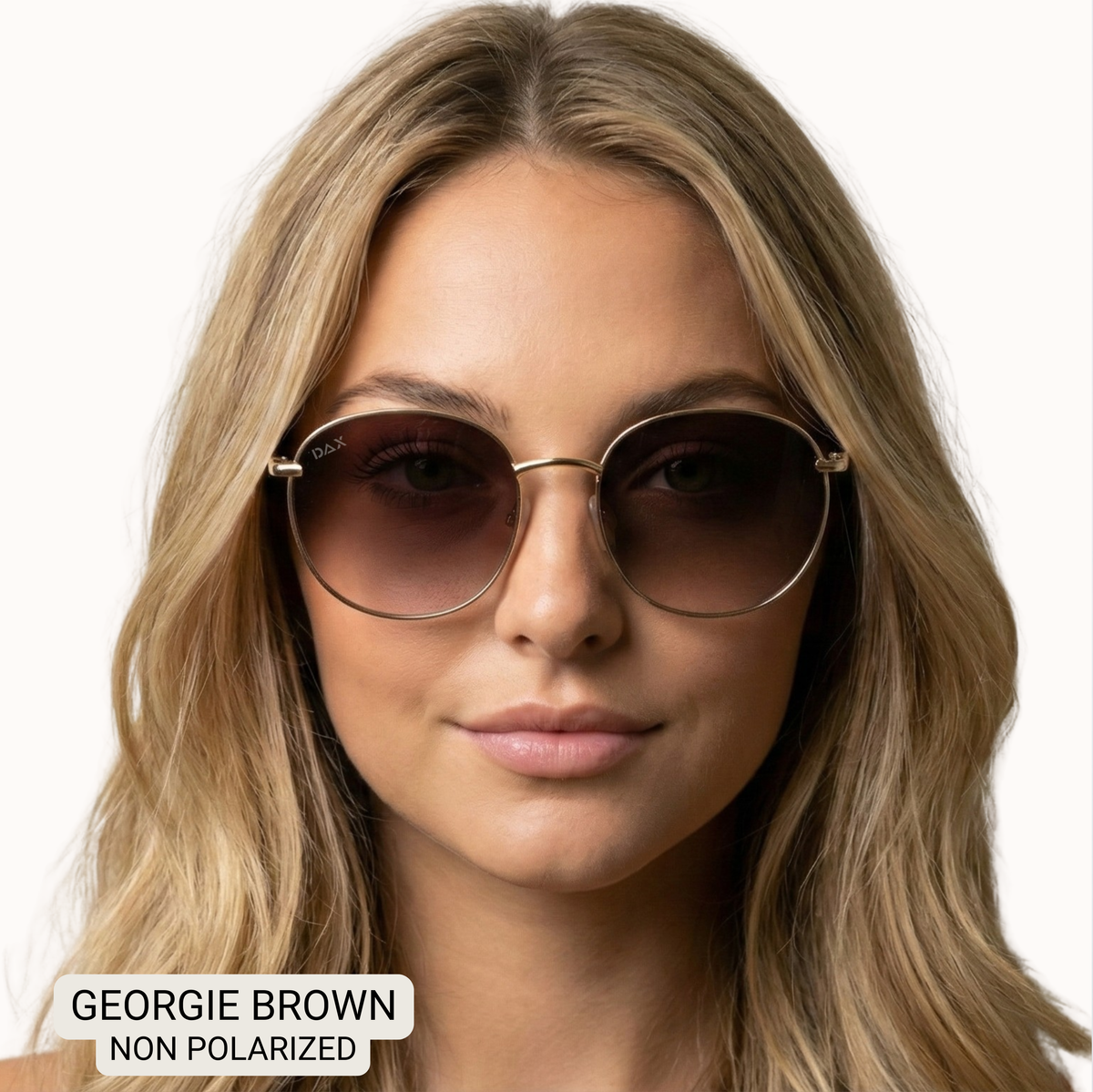 Georgie Women's Large Round Sunglasses